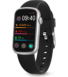 MorePro Fitness Tracker with Heart Rate Monitor, Blood Pressure Watch for Women, Waterproof Smart Watch with SpO2, Activity & Sleep Tracking, Step Tracker Calorie Counter for Android iOS Phones