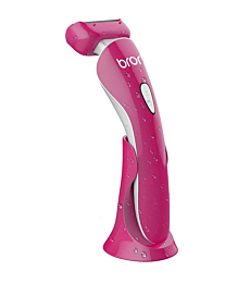 Brori Electric Razor for Women - Womens Shaver Bikini Trimmer Body Hair Removal for Legs and Underarms Rechargeable Wet and Dry Painless Cordless with LED Light