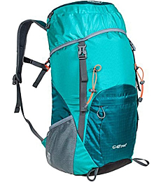 G4Free Lightweight Packable Hiking Backpack 40L Travel Camping Daypack Foldable (Light Green)