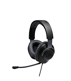 JBL Quantum 100 - Wired Over-Ear Gaming Headphones - Black (Renewed)