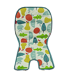 F-Price Replacement Part for Fisher-Price Highchair - GVG98 ~ Space-Saver Simple Clean High-Chair Booster Seat ~ Pearfection ~ Replacement Seat Pad,Green, Yellow, White