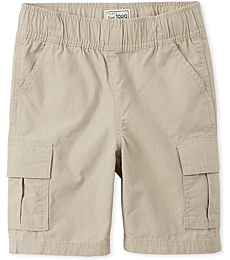 The Children's Place boys Pull On Cargo Shorts, Sandwash, 4 slim