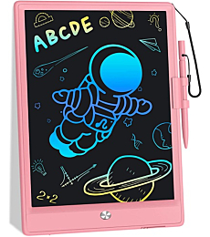 LCD Writing Tablet,10 Inch Drawing Tablet Kids Tablets Doodle Board Electronic Digital Drawing Board for Adults and Kids Ages 3+ (Pink)