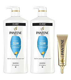 Pantene Shampoo Twin Pack with Hair Treatment, Classic Clean