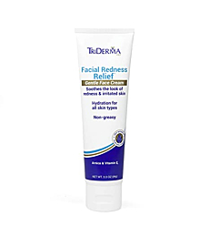 TriDerma Facial Redness Relief Gentle Face Cream (3.3 Ounces)