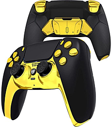 HexGaming RIVAL PRO 4 Remap Buttons & Exchangeable Joysticks & Flash Shot Compatible with ps5 Paddle Controller FPS Gamepad - Mystery Gold
