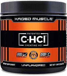 Creatine HCl Powder, Kaged Muscle Creatine HCl, Patented Creatine Hydrochloride Powder, Highly Soluble Creatine Hydrochloride 750mg, Unflavored, 75 Servings