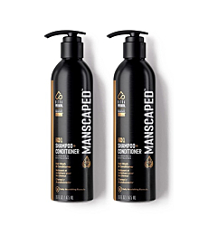 MANSCAPED™ 2 In 1 Shampoo & Conditioner, UltraPremium Formula Infused with Sea Kelp, Coconut Water, Aloe for Nourishing and Hydrating Hair (16 oz Aluminum Bottle)