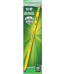 Ticonderoga® Pencils, Presharpened, #2 Lead, Soft, Pack of 12