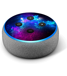 Galaxy Space Gasses - Vinyl Decal Skin Compatible with Amazon Echo Dot 3rd Generation Alexa - Decorations for Your Smart Home Speakers, Great Accessories Gift for mom, dad, Birthday, Kids