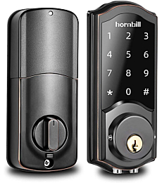 [2022 Pro] Smart Lock Front Door, Keyless Entry Door Lock with Keypad, Smart Deadbolt Lock Compatible with Alexa, Google Home, Digital WiFi Smart Doors Locks with Electric Deadbolt Touch Screen