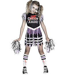 Fun World Zombie Fearleader Costume, X-Large 14-16, Multicolor