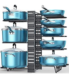 Organize pots & pans with ORDORA's DIY pot lid organizer.