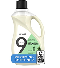 9 Elements Laundry Purifying Softener Liquid, Eucalyptus Scent, 67 Ounce, Clear