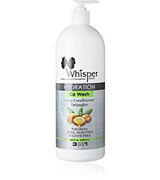 Whisper Whip-Leave in, Co-Wash Moisturizer & Detangler, and Deep Conditioner, Sulfate Free, 100% Keratin Based, helps to repair dry and heat damaged hair. For all hair types 32 oz. bonus size