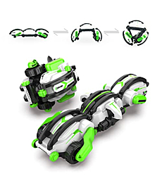 HCTENGIINE Birthday Easter for Boys Gifts Outdoor RC Fall Toys Remote Control Snake, RC Stunt Snake 360° roll Toys，2 Batteries 30+min，Toys for 6+ Teen Boys, Green Toy