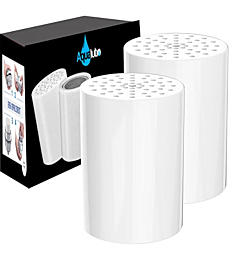AQUALUTIO 15-Stag shower filter Replacement Cartridges Universally Compatible with any Shower Head filter