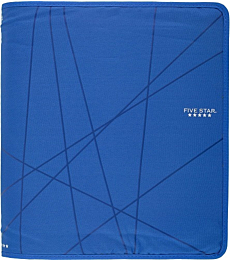 Five Star 1-1/2 Inch Zipper Binder, Ring Binder, Blue (73029)