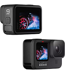 GoPro HERO9 Black - E-Commerce Packaging - Waterproof Action Camera with Front LCD and Touch Rear Screens, 5K Ultra HD Video, 20MP Photos, 1080p Live Streaming, Webcam, Stabilization