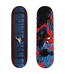 PlayWheels Ultimate Spider-Man 28" Complete Kids Trick Skateboard, Spider Crawl