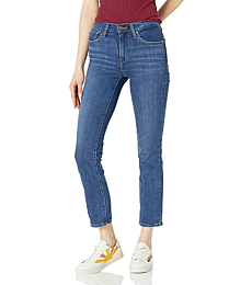 Levi's Women's 724 High Rise Straight Jeans, Chelsea Pier - Dark Indigo, 28 (US 6) R