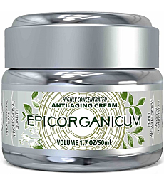 Epic Organic Night Cream Anti Aging Wrinkle Cream Reduces Wrinkles, Dark Spots, Acne Scars & Marks, Helps with Old Scar Removal, Niacinamide & Growth Factors (EGF, IGF-1, FGF and VEGF) | (1.7)