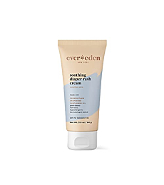 Evereden Soothing Diaper Rash Cream 3.0 oz | Clean and Unscented Diaper Care | Natural and Plant Based | Non-toxic, Organic and Fragrance Free