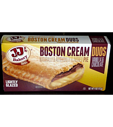 JJ's Bakery Lightly Glazed Snack Pies 4oz (Pack of 6) (Boston Cream) …