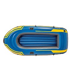 Intex Challenger 2, 2-Person Inflatable Boat Set with French Oars and High Output Air-Pump (Latest Model)