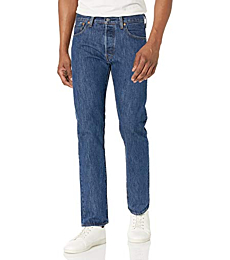 Levi's Men 501 Original Fit Jeans, Dark Stonewash, 36W x 30L