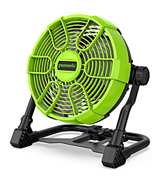 Greenworks 24V 11" (5-Speed) Fan (500 CFM), 2.0Ah USB Battery and Charger Included