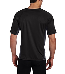 Kanu Surf Men's CB Rashguard UPF 50+ Swim Shirts (Regular & Extended Sizes), Black, Small
