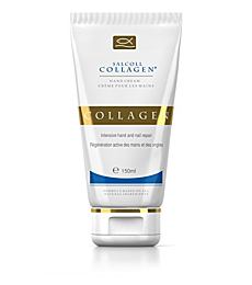 Salcoll Collagen - Pure Bioactive Anti-Aging Collagen Repair Hand Cream - Hypoallergenic Moisturizing Lotion, Dry Skin Relief,  All Skin Types, 150 ml