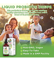 Probiotics for Women Men & Kids | Probiotics for Digestive Health | Acidophilus Probiotic | Gut Health & Immune Support Supplement | Vegan | Non-GMO | Gluten Free | 40 Servings