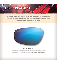 Maui Jim Red Sands w/ Patented PolarizedPlus2 Lenses Polarized Lifestyle Sunglasses, Matte Black/Blue Hawaii Polarized, Large