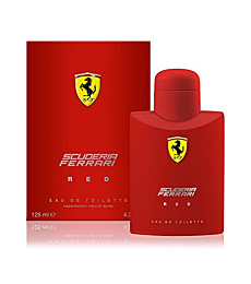 Ferrari Scuderia Red for Men Eau De Toilette Spray, 4.2 Fluid Ounce