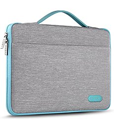 Laptop Sleeve 13.3 Inch Case Briefcase Compatible with MacBook Pro 14 inch 2021 M1 Pro/M1 Max A2442 and All Model of 13.3 Inch MacBook Air/Pro, XPS 13, Most Popular 13"-13.5" Notebooks,Silver Grey