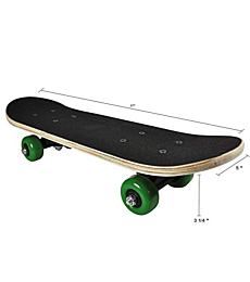 Kids Beginner Skateboard from Rude Boyz - Learn Skateboarding in Style - Mini Wooden Cruiser Board with Cool Graphics for Boys & Girls 3-5 Years - 17” Deck, 54mm Wheels, Lightweight - Safe & Durable