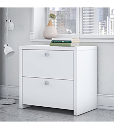 Bush Business Furniture Office by kathy ireland Echo Lateral File Cabinet, Pure White
