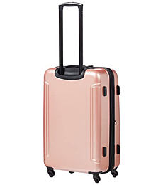 American Tourister Moonlight Hardside Expandable Luggage with Spinner Wheels, Rose Gold, Checked-Large 28-Inch