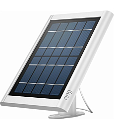 Ring Solar Panel White - Compatible with Ring Spotlight Cam Battery and Stick Up Cam Battery