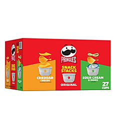 Pringles Potato Crisps Chips Variety Pack, 19.3 Oz, 27 Cups