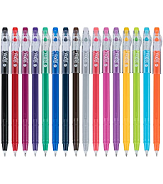 PILOT FriXion ColorSticks Erasable Gel Ink Stick Pens, Fine Point, Assorted Color Inks, 16-Pack (10367)