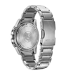 Citizen Eco-Drive Brycen Chronograph Men's Watch, Super Titanium, Weekender, Two-Tone (Model: BL5558-58L)