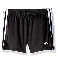 adidas Girls' Big Athletic Shorts, Black YTH, Large
