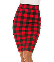 Urban CoCo Women's High Waist Stretch Bodycon Pencil Skirt (S, 5)