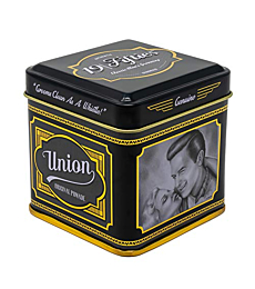 Union Original Pomade For Men - 4oz Beautiful Tin | All Day Firm Hold, Easily Washes Out With Water, High Shine & Amazing Scent - Ideal For Pompadours, Side-Part Comb-Overs, & Slick-Back