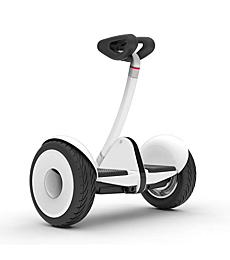 Segway Ninebot S Smart Self-Balancing Electric Scooter with LED light, Portable and Powerful, White