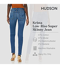 HUDSON Jeans Women's Krista Low-Rise Super-Skinny Jean, Excursion, 24