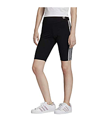 adidas Originals womens Biker Shorts Black/White XX-Small
